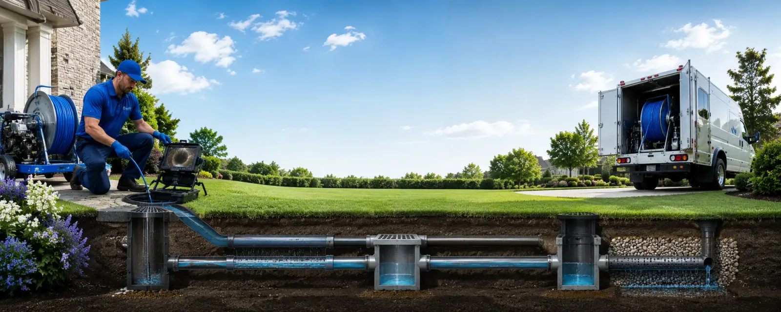 Outdoor drain cleaning information for Keezletown, VA